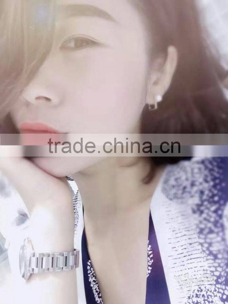 2016 AAA 6.5-7mm Akoya pearl with 18k yellow gold earring