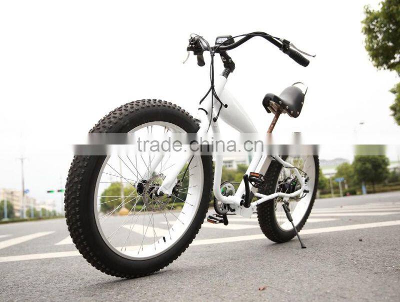 26" electric fat bike adult electric bicycle fat tire ebike