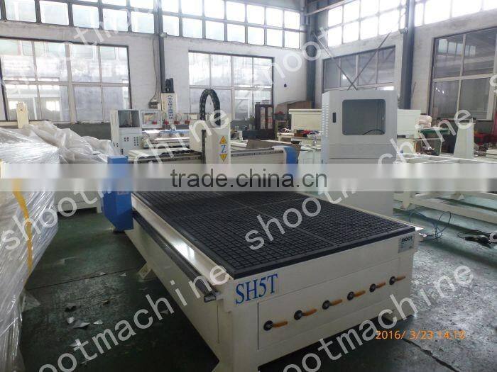 CNC Woodworking Router Machine SH5T with X Y working area 1300x2500mm