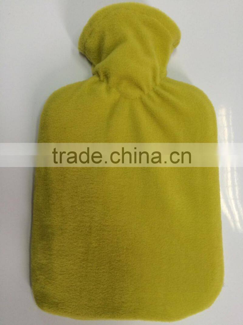 2000ml BS rubber hot water bottle with fleece cover