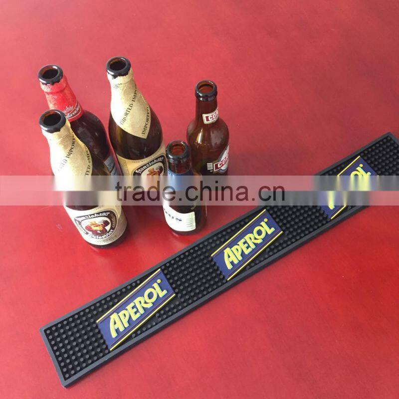 high quality durable 3D logo pvc bar mat rubber bar mat