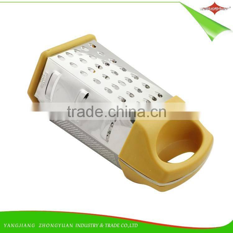 ZY-N5041 stainless steel cheese vegetable box multi purpose grater zester with container