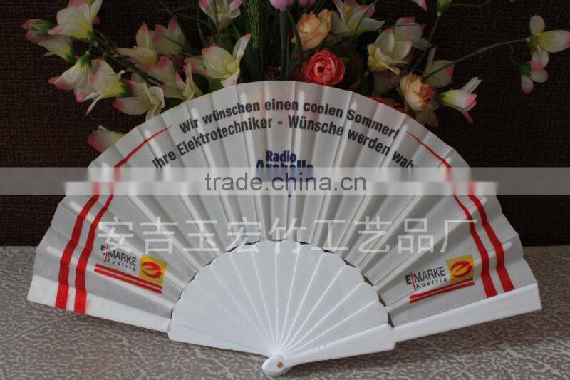 Personalized plastic foldable fan with logo printing