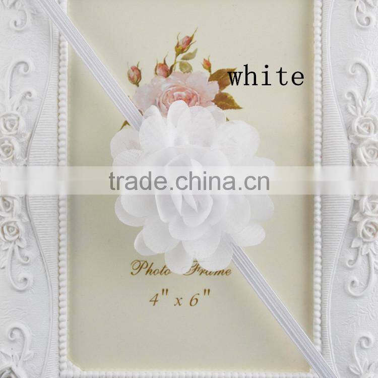 2015 Girl's Head Accessories Turban Headband Baby Flower Elastic Hairband Daisy Flower Lace Headband For Kids