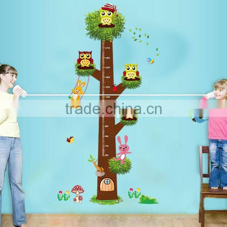 3D Kids Height Growth Chart Home Decor,Wall Sticker For Kids Room