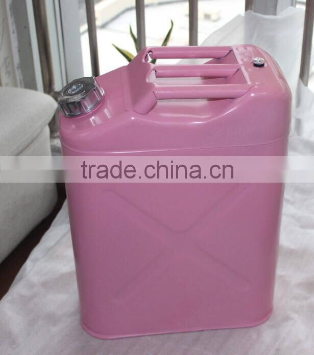 Pink Costomized Color Metal Petrol Jerry Cans