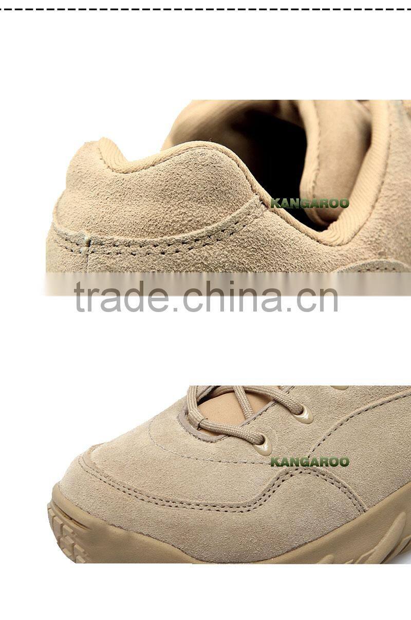 Low Cut Rubber Military Desert Laced Boots For Men