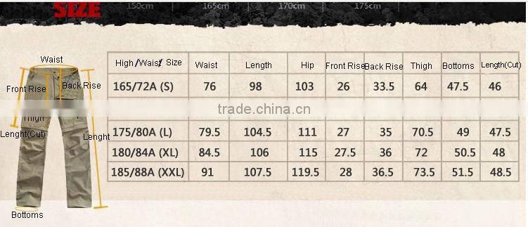 Fashionable Men's Detachable Quick-dry Pants