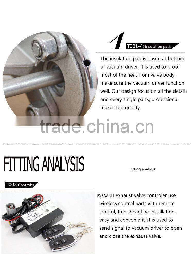 Exhaust Valve - adjust sound of exhaust system, DIY parts