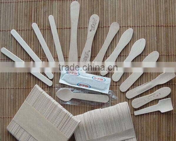 disposable bamboo ice cream stick white wood ice cream sticks