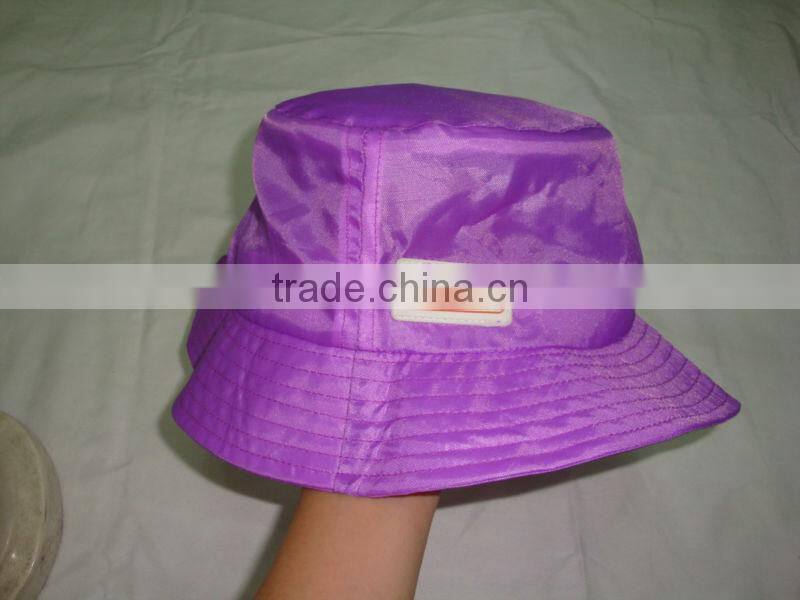 foldabel bucket hats with embossed logo