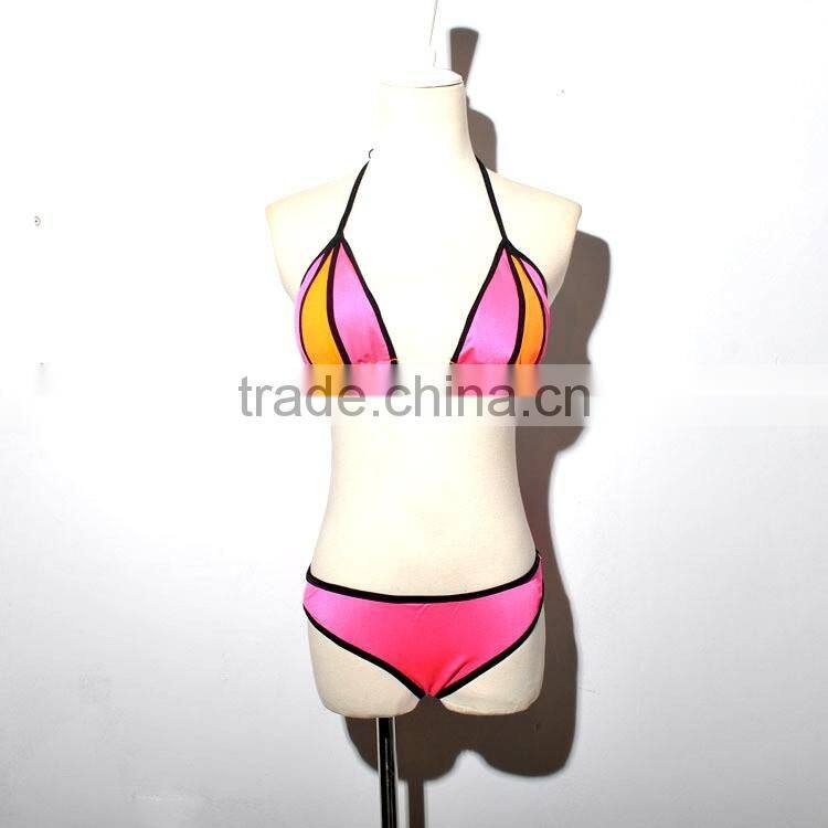 Sexy Women Bikini set Push Up Striped Triangle Bathing Suit Beach Swimwear