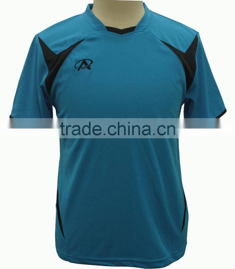 2015 hot selling wholesale cheap football uniform newest soccer jersey set