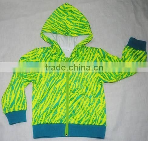 New Style professional 100% polyester fleece child wear 240g brushed inside