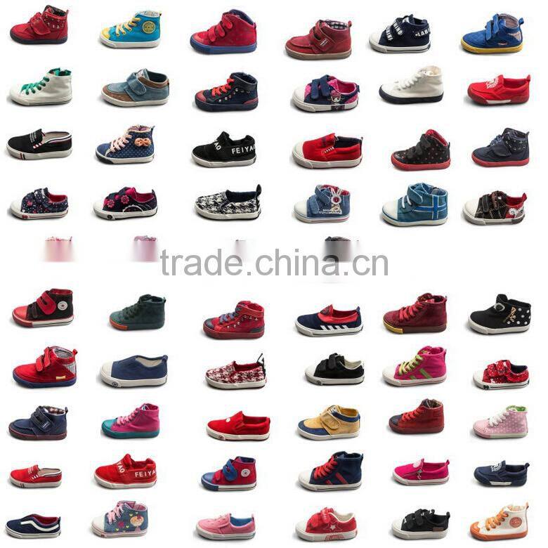 GZY factory Guangzhou stock lot lovely breathable canvas shoes kids