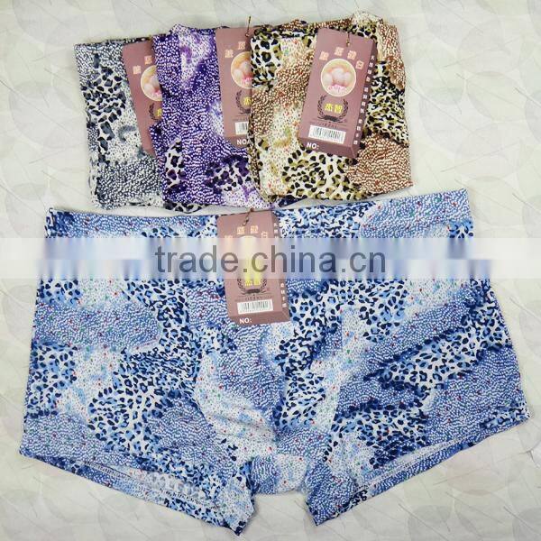 Fashion geometry men underwear hot selling high quality bamboo fiber men boxer briefs