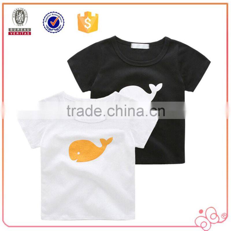 OEM service customized kid t-shirt 100% cotton cute kid clothes