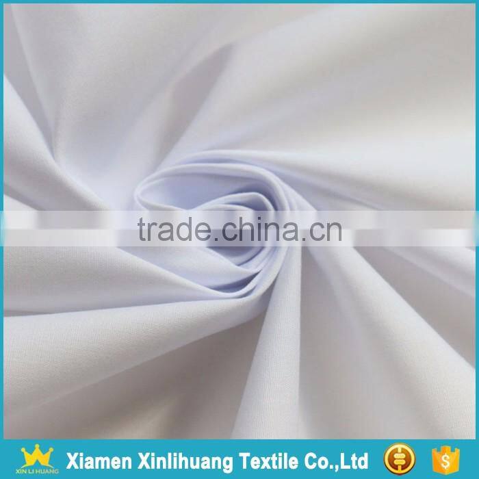 China Supplier White 65% Polyester 35% Cotton Plain Shirting Fabric