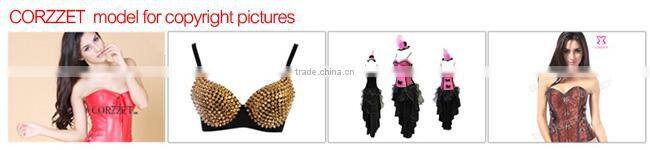 Leather Steel Bone Underbust Cheap Corsets For Sales