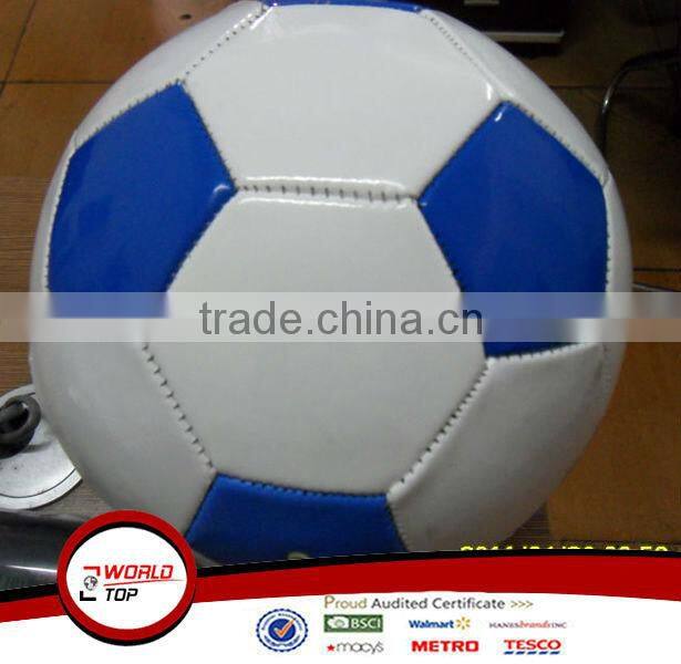 White/Blue PVC football