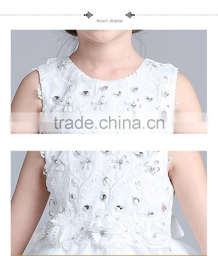 2017 india children wholesale clothing boutique dresses flower girl dress