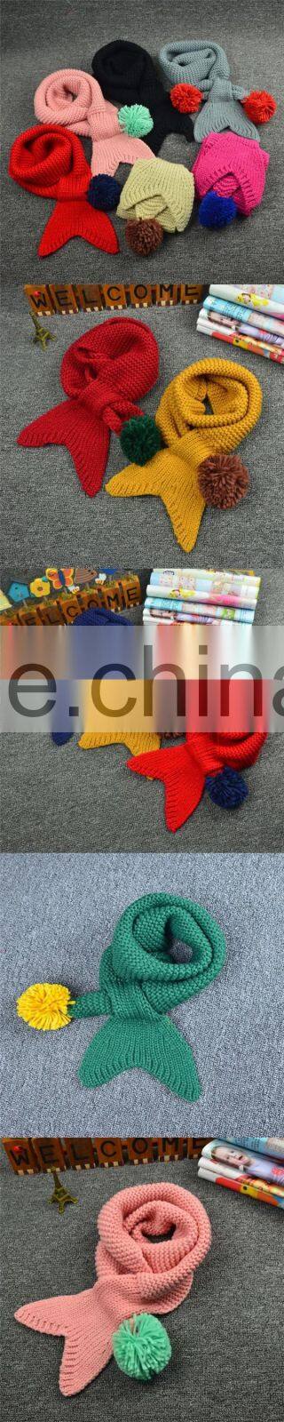 Cute Design High Quality 100% Cotton Children Kids Pashmina Scarf