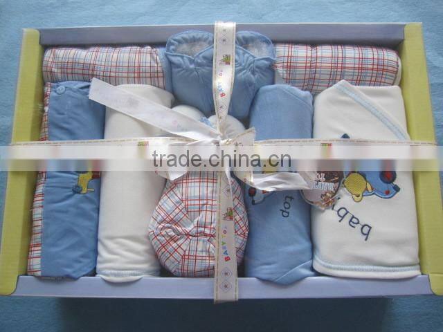 Wholesale 2016 Lovely Style Comfortable Cotton Infant Baby Clothes Gift Set Newborn