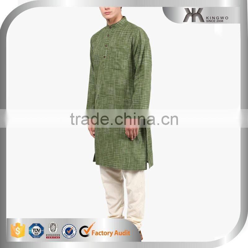 Long Shirt 100%Cotton Latest Man Top OEM Wears Men's Clothing