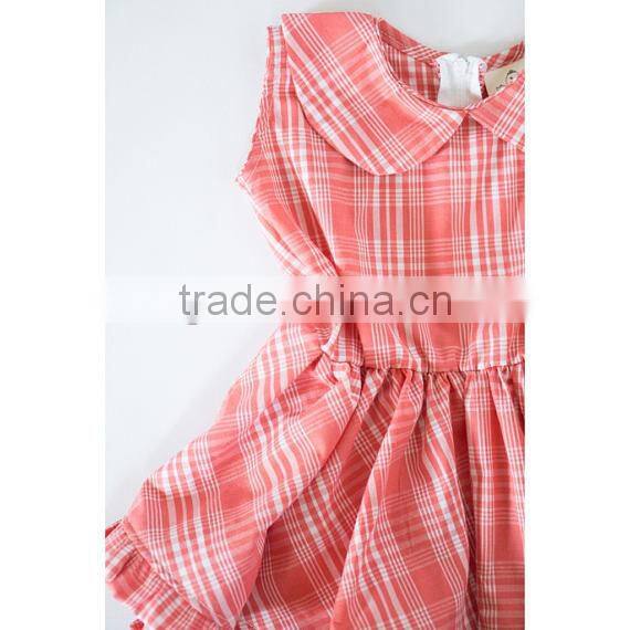 Elastic Waist Girl Child Dress Back Zipper Girls Party Dresses Detached Baby Bloomers
