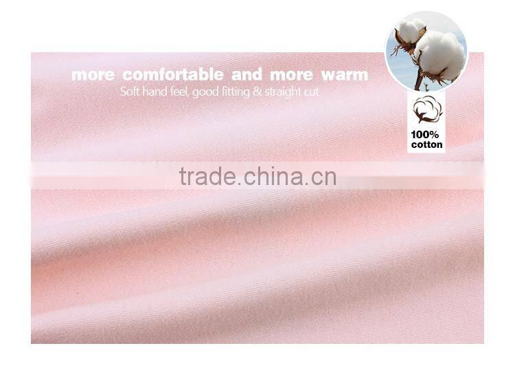 Puff printing cute pink crew neck baby girls long sleeves t-shirt