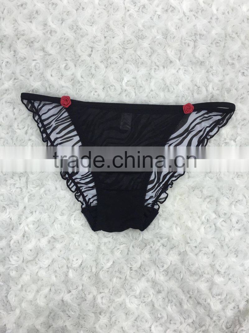 China factory supply sexy girl panty and animals hot sexy thongs