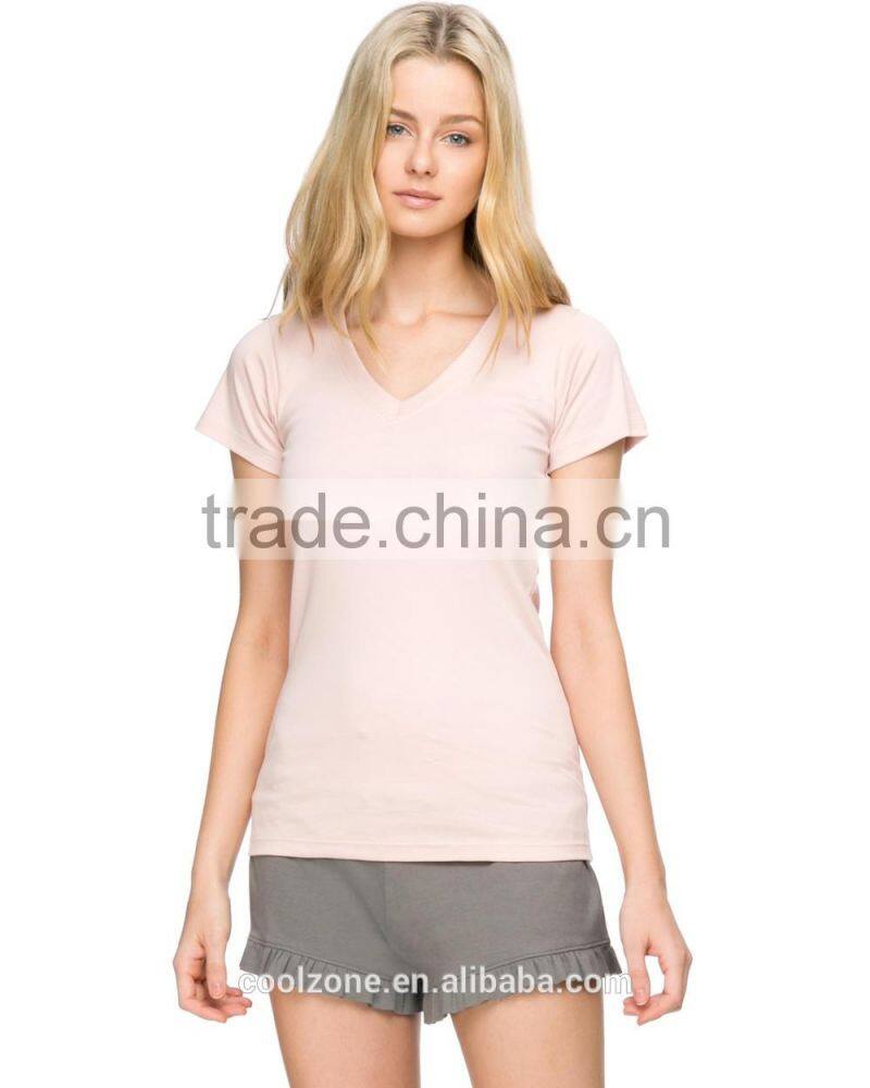 100% Organic cotton short sleeves custom t-shirt wholesale blank t shirt