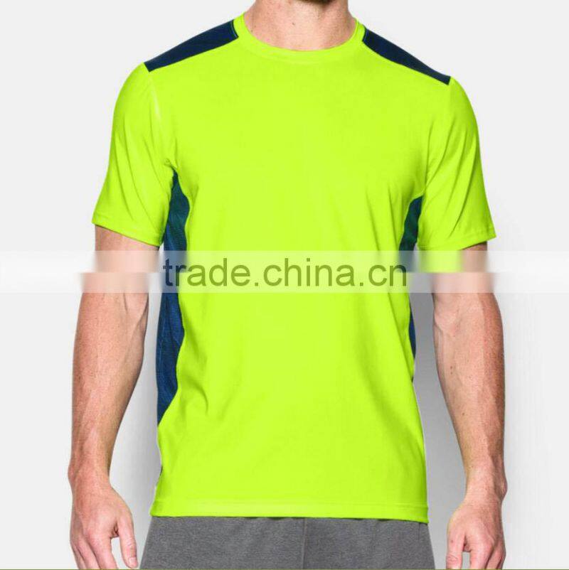 Body Building Wear Printed Logo Round Neck Training Mens Fitness T Shirt