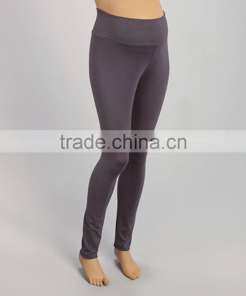 Hot Sale Maternity Trousers With Due Time Charcoal Mid-Belly Ponte Maternity Leggings Pants Women Clothing WP80817-2