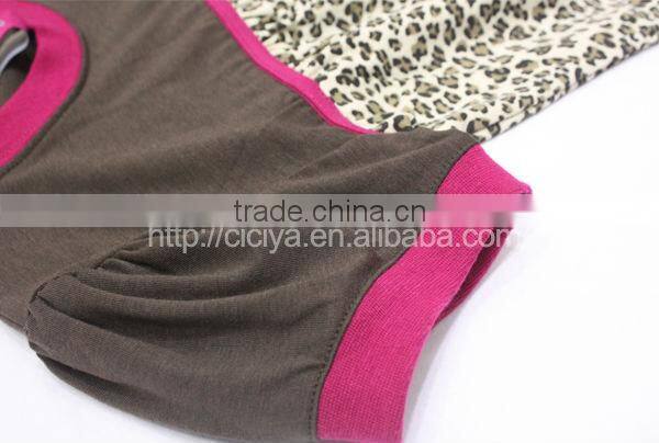 Top design summer pajamas for lady leopard printing pajama 2pcs set custom wholesale