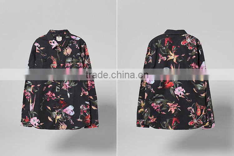 Hot sale fashion sublimation printing shirts wholesale high quality man shirt guangzhou manufacturer