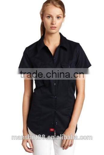 2016 women's short sleeve work shirt