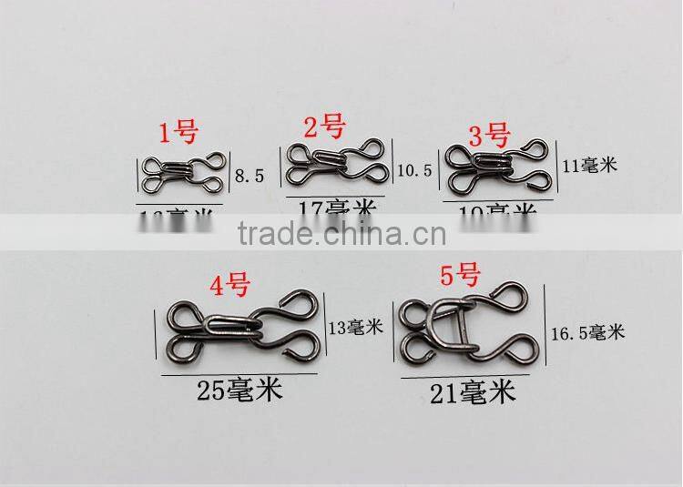 bra hook and eye and metal hook and eye for collar trousers