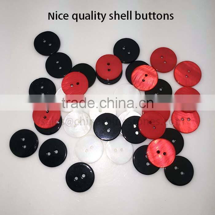 high quality natural shell buttons
