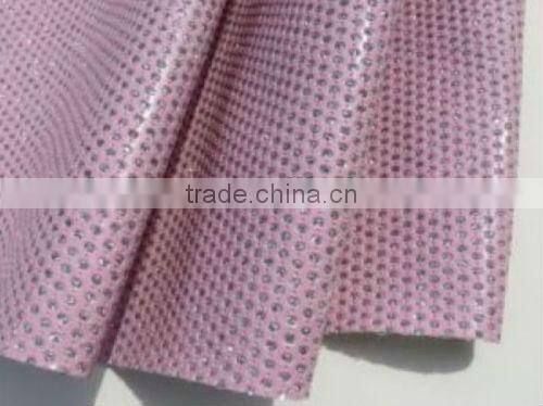 Chinese punching glitter fabric for phone case decoration