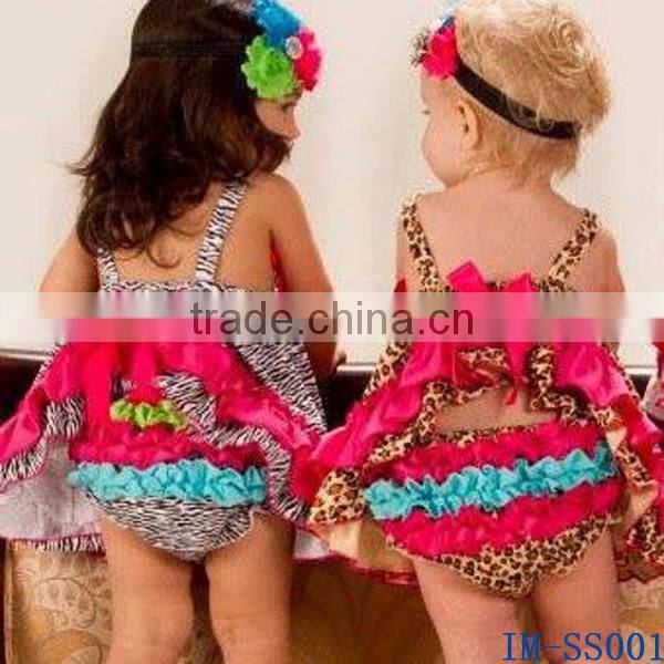 Lovely Infant Baby Girls Ruffled Swing Top Bloomer Outfit Sets IM-SS001