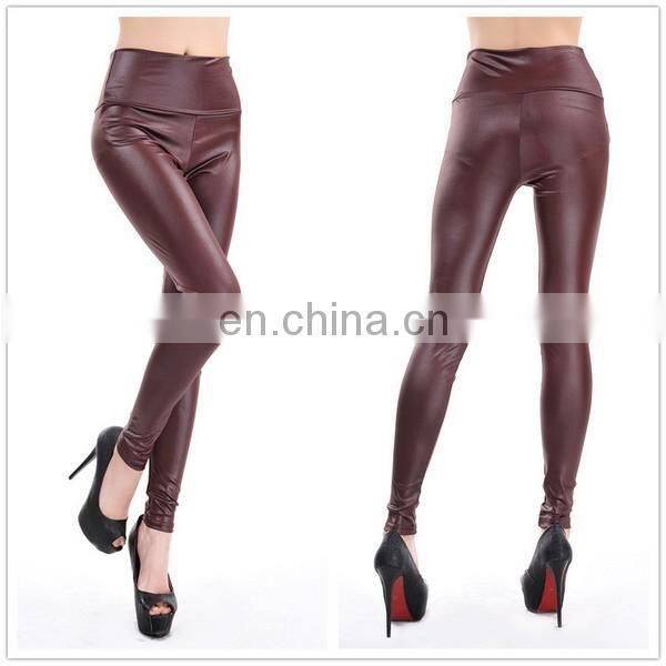 2016 Spring New Style Multi Colors Elastic Leather Leggings IN STOCK