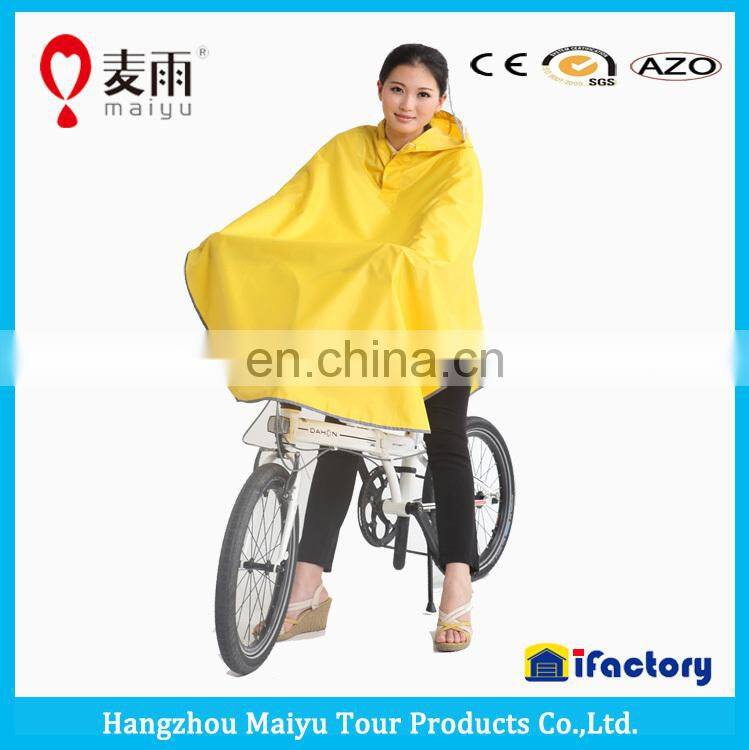 MAIYU pvc coating advertising bike poncho raincoat