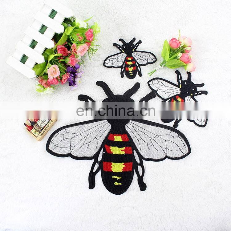 2017 DIY iron on/sew-on animal embroidery appliques with sequins/beads embroidered slim patch