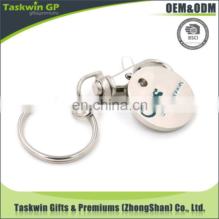 high quality wholesale custom reusable shopping Lizard trolley coin