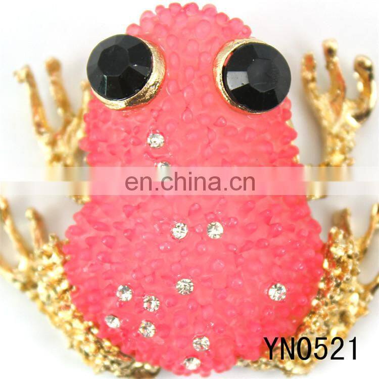 cheap pink frog rhinestone accessories buckle for shoes