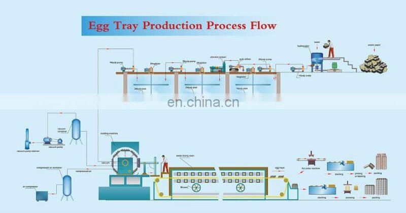 Full Automatic Pulp Working Paper Egg Tray Making Machine Price