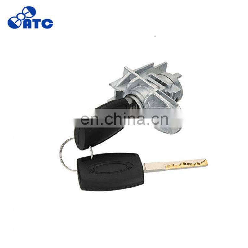 Front Door Lock Cylinder Repair with 2 Key For F-ord F-ocus C --Max S --Max 1552849 4576593