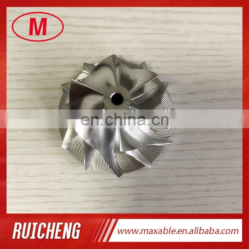 GT15-25 43.20/60.00mm 6+6 Blades high performance billet /milling/aluminum 2618 turbocharger compressor wheel