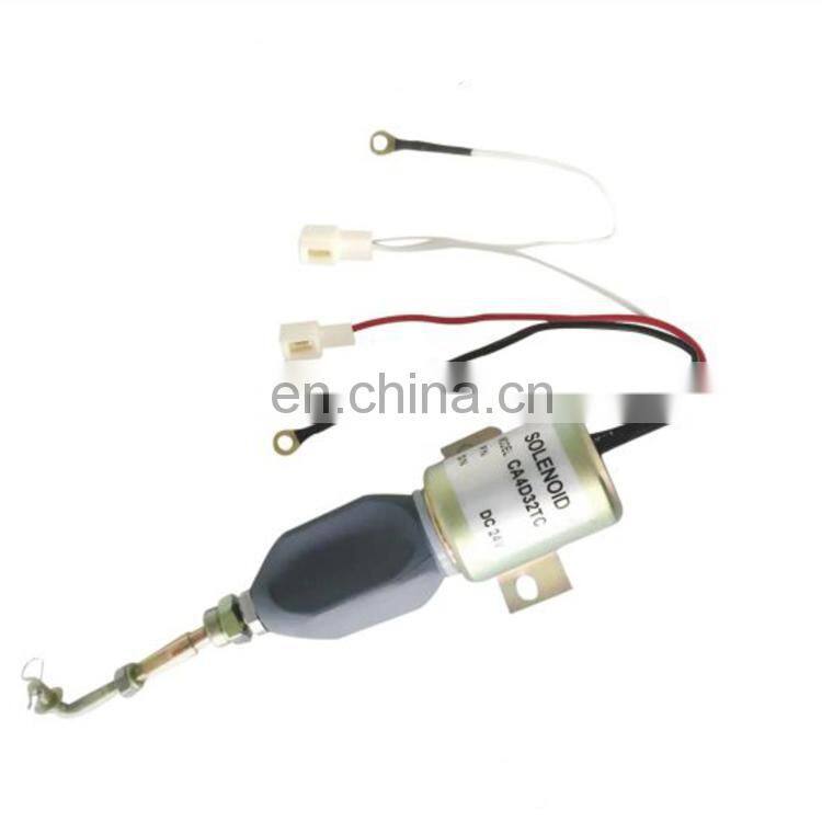 Bus Engine Fuel Shut Off Solenoid CA4D32TC For Diesel Aftermarket Parts 24V LH-B040